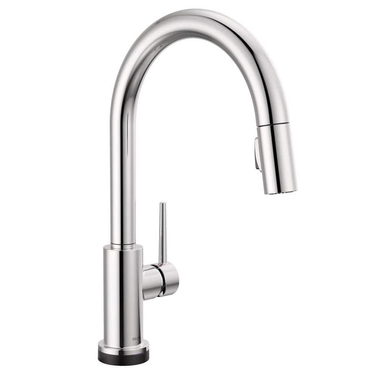 Delta Trinsic Touch 1-Handle Deck Mount Pull-Down Handle/Lever Residential Kitchen Faucet