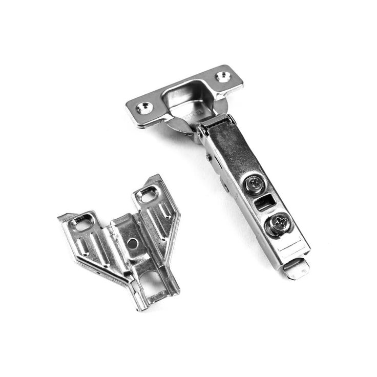 110-Degree 35 mm 1/2 in. Overlay Soft Close Face Frame Cabinet Hinges with Installation Screws (1-Pair)