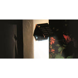 Solar 2-LED Outdoor Black Integrated LED Deck and Wall Light (2-Pack) - Super Arbor