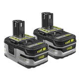 RYOBI 18V ONE+ LITHIUM+ HP 3.0Ah High Capacity Battery (2-Pack)