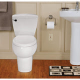 Bathroom Anywhere 2-Piece 1.28 GPF Single Flush Round Toilet with Seat Macerating Pump in White - Super Arbor