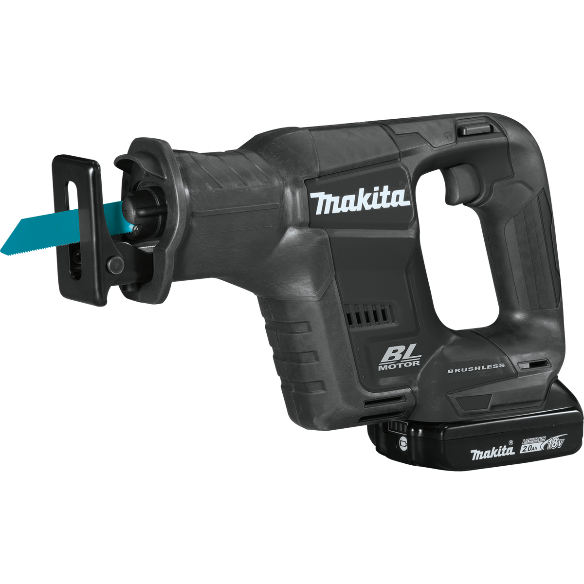 Makita 18V LXT Sub-Compact Brushless Cordless Recipro Saw Kit with 2.0Ah Battery (XRJ07R1B)
