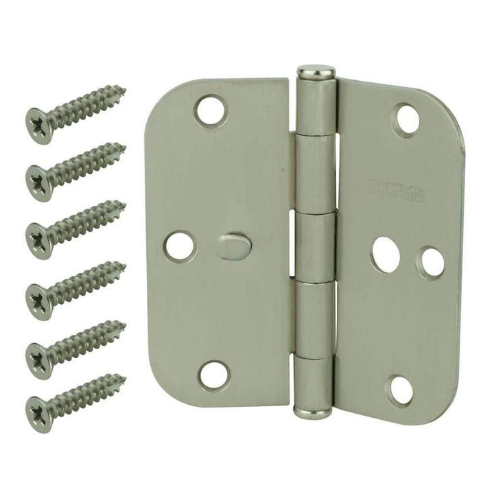 3-1/2 in. Stainless Steel 5/8 in. Radius Security Door Hinge