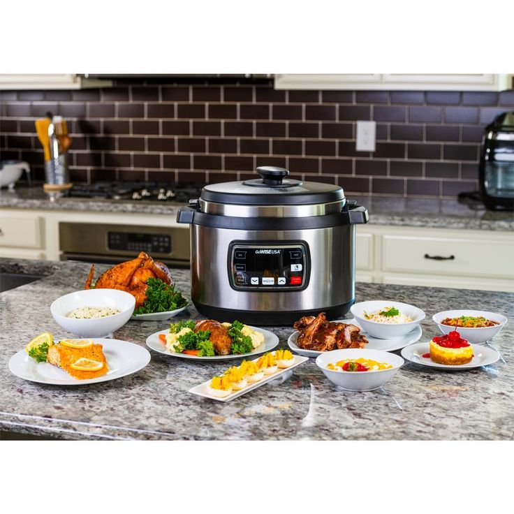 Ovate 9.5 Qt. Stainless Steel Oval Electric Pressure Cooker with 6-Accessories and 50-Recipes