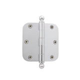 3.5 in. Ball Tip Residential Hinge with Square Corners in Antique Brass - Super Arbor