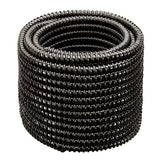 1-1/4 in. Dia x 50 ft. UL Sizing Black Non Kink, Corrugated, Flexible PVC Pond Tubing - Super Arbor