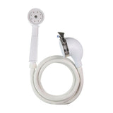 1-Spray 2 in. Single Wall Mount Handheld Shower Head in White - Super Arbor
