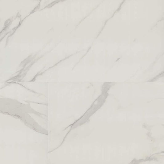 Voyager Blanco 24 in. x 48 in. Matte Porcelain Marble Look Floor and Wall Tile (15.32 sq. ft./Case)