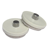 1-1/2 in. Beige Base Glides (4-Pack) - Super Arbor