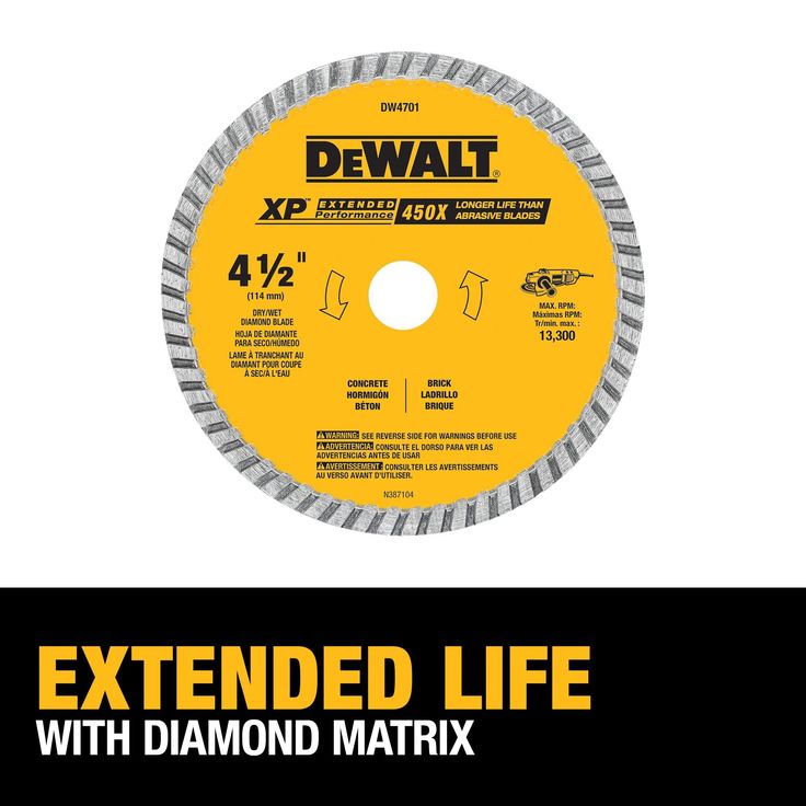 DEWALT XP Diamond 4.5-in Diamond Arbor-Grit Grinding Wheel