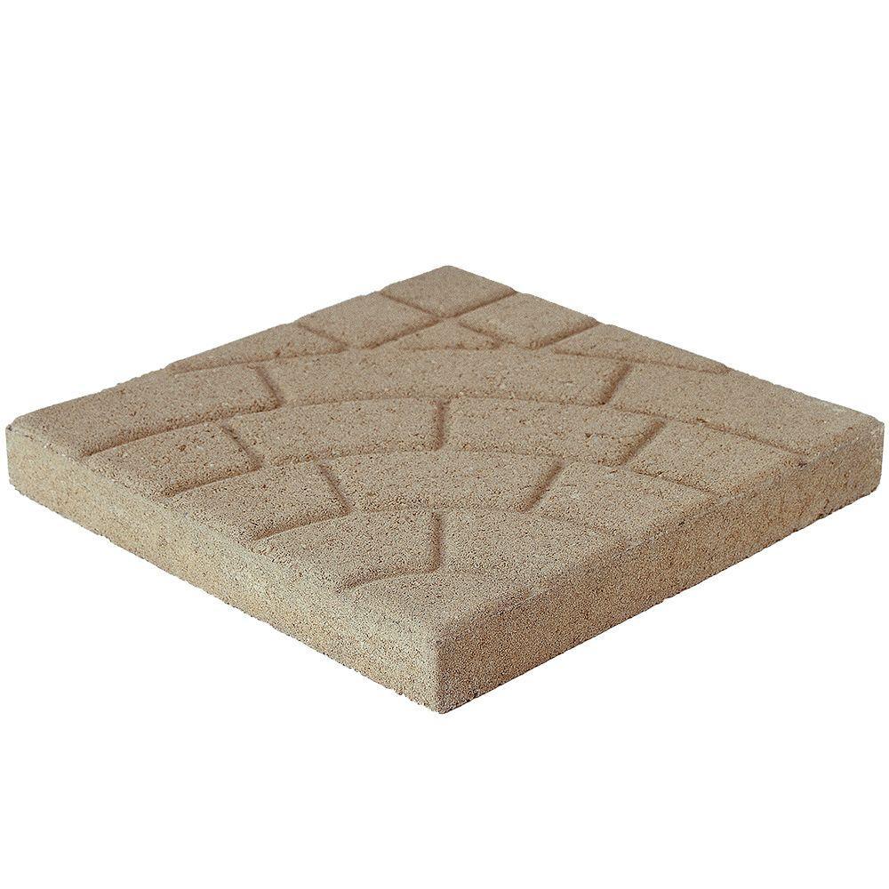 16 in. x 16 in. x 1.75 in. Yukon Square Concrete Step Stone - Super Arbor