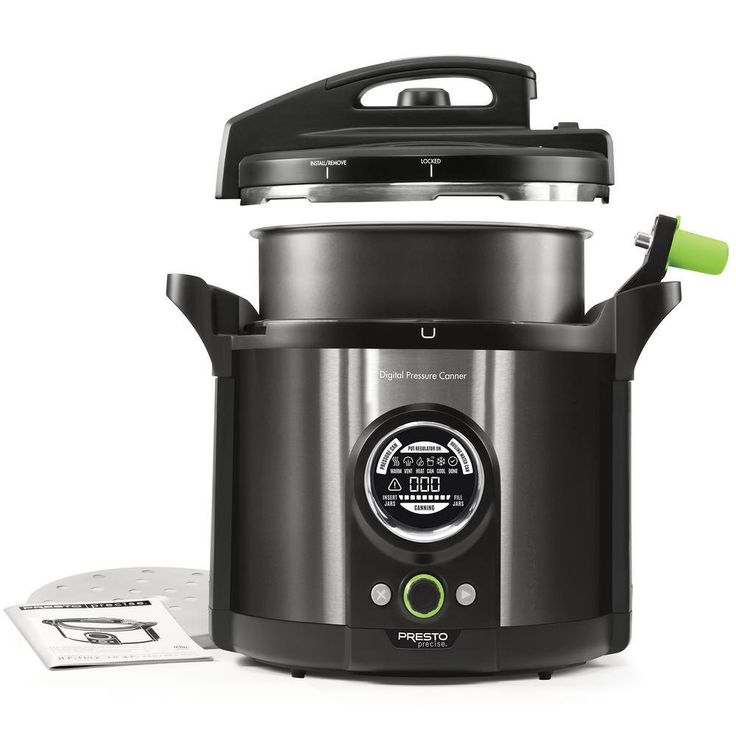 Precise 1485-Watt 12 qt. Black Digital Electric Pressure Canner