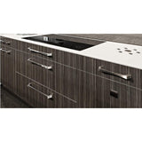 7-9/16 in. (192 mm) Chrome Contemporary Drawer Pull - Super Arbor