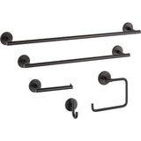 Delta  Trinsic 24-in Double Flat Black Wall Mount Double Towel Bar