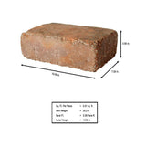Pavestone RumbleStone Large 3.5 in. x 10.5 in. x 7 in. Sierra Blend Concrete Garden Wall Block (96 Pcs. / 24.5 Face ft. / Pallet) - Super Arbor