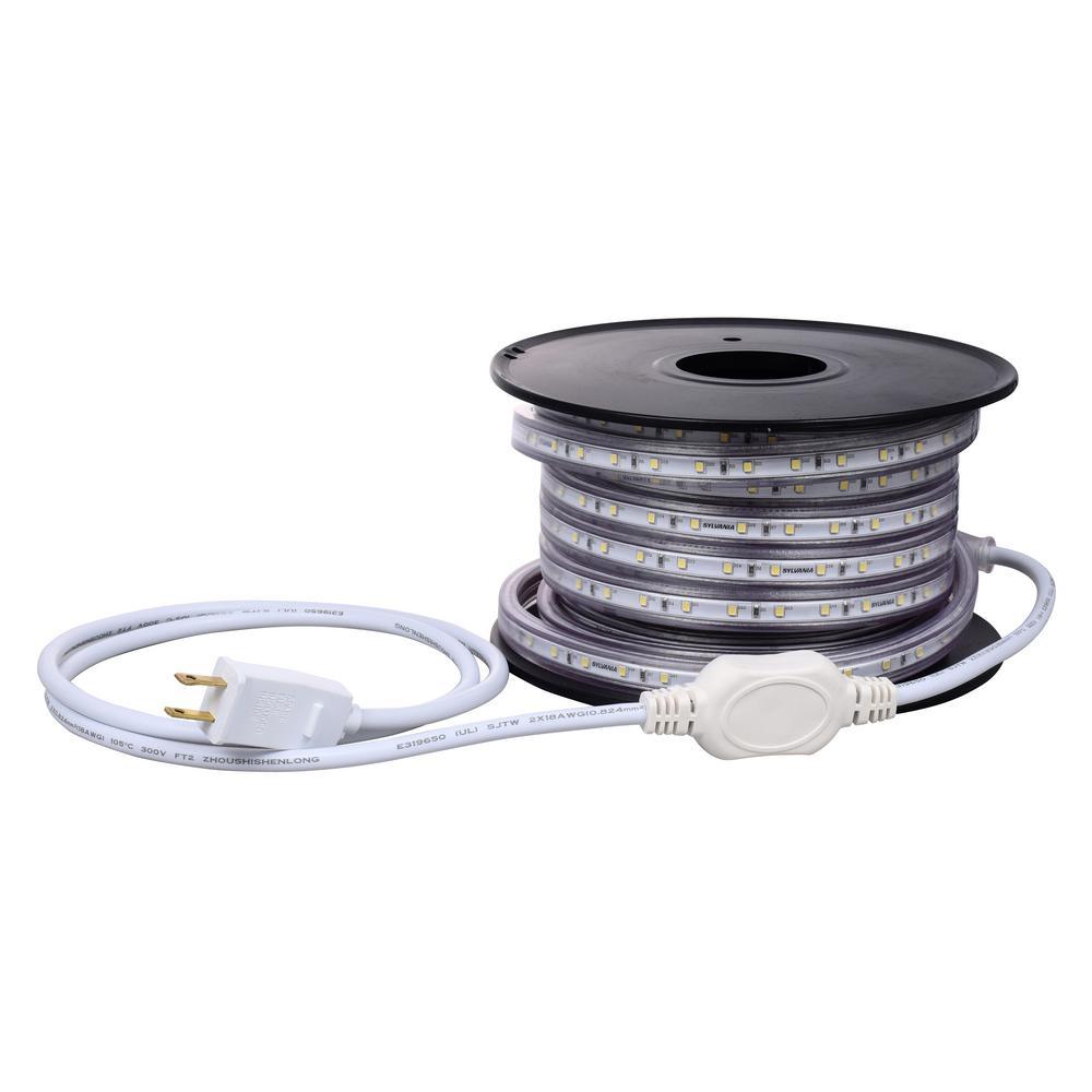 Plug-in White Outdoor Flex LED Landscape Lighting Deck Rail Light - Super Arbor