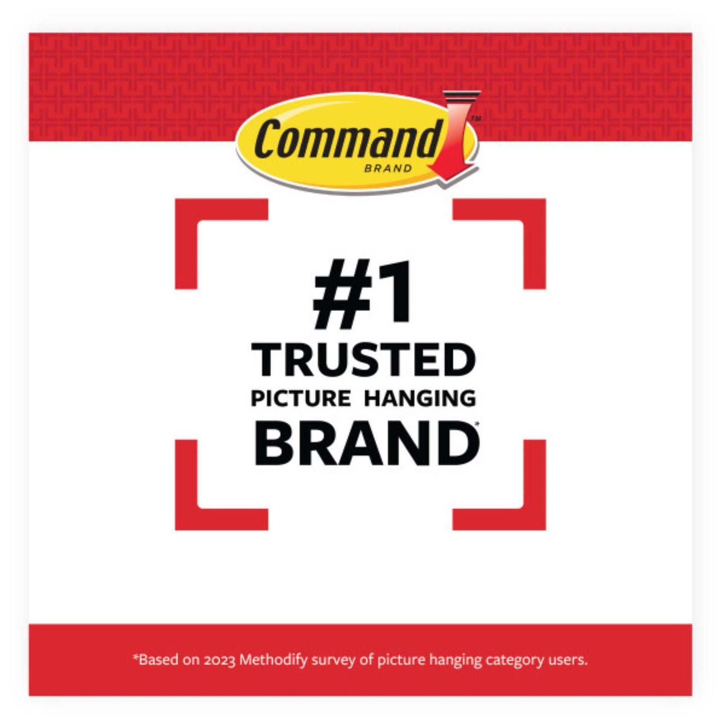 3M Command Plastic Coated White Canvas Picture Hanger, Large, 3 lb Capacity, 1 Pack
