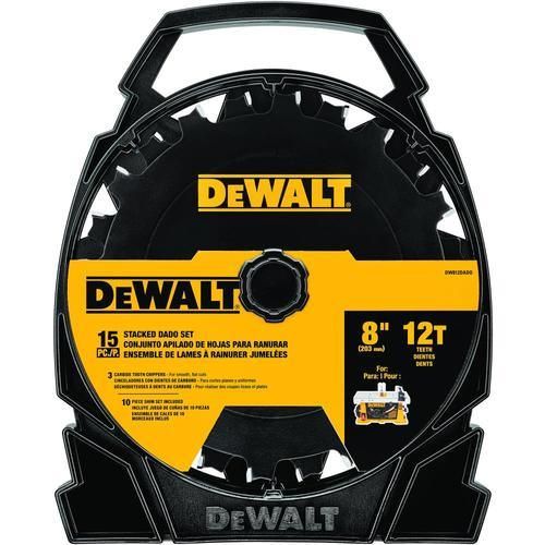 DEWALT 8-in 12-Tooth Carbide Dado Miter/Table Saw Blade