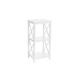 X-Frame 18 in. W 3-Shelf Storage Tower in White - Super Arbor