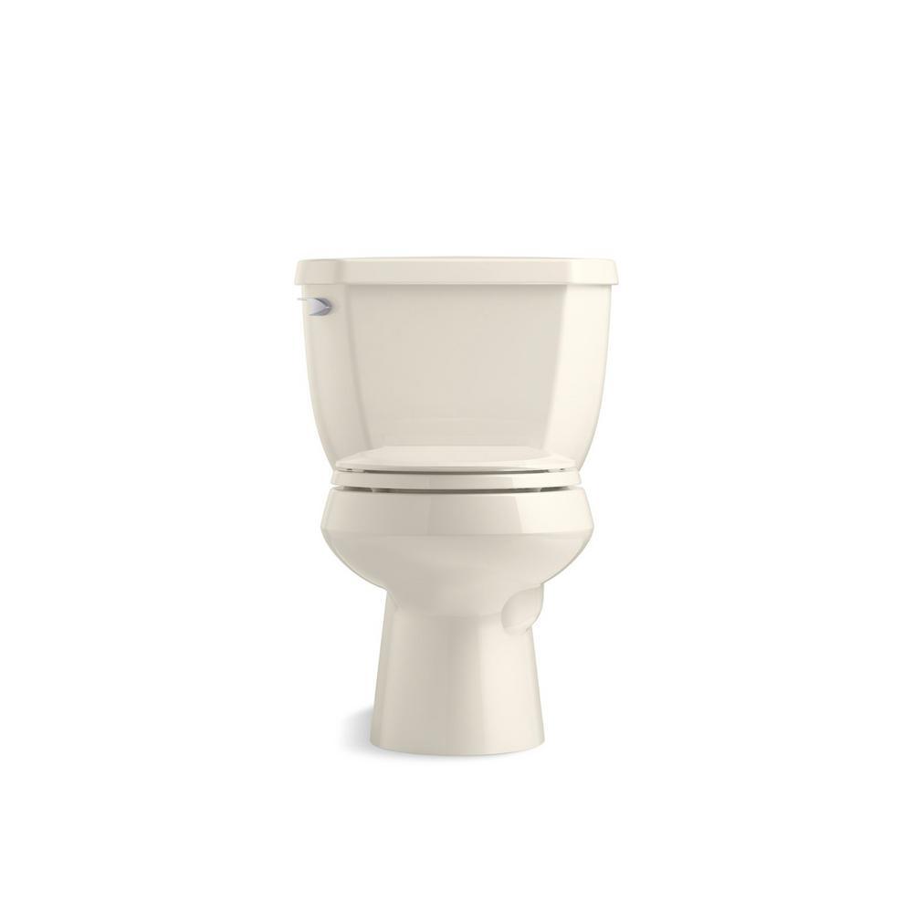 Wellworth Classic 2-Piece 1.28 GPF Single Flush Round Front Toilet with Class Five Flushing Technology in Biscuit - Super Arbor