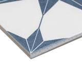 Merola Tile Stella Azul 9-3/4 in. x 9-3/4 in. Porcelain Floor and Wall Tile (10.88 sq. ft./Case)