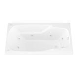 Coral 5 ft. Rectangular Drop-in Whirlpool Bathtub in White - Super Arbor