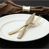 5-Piece SS Titan PVD Lucca Faceted Brushed Gold Place Setting (Service for 1)