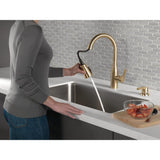 Marca Single-Handle Pull-Down Sprayer Kitchen Faucet with ShieldSpray Technology in Champagne Bronze - Super Arbor