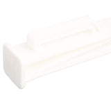 Everbilt 1 in. x 1 in. x 4 ft. White Step-In Fence Post