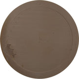 30 in. x 30 in. Round Primed Polyurethane Paintable Gable Louver Vent - Super Arbor