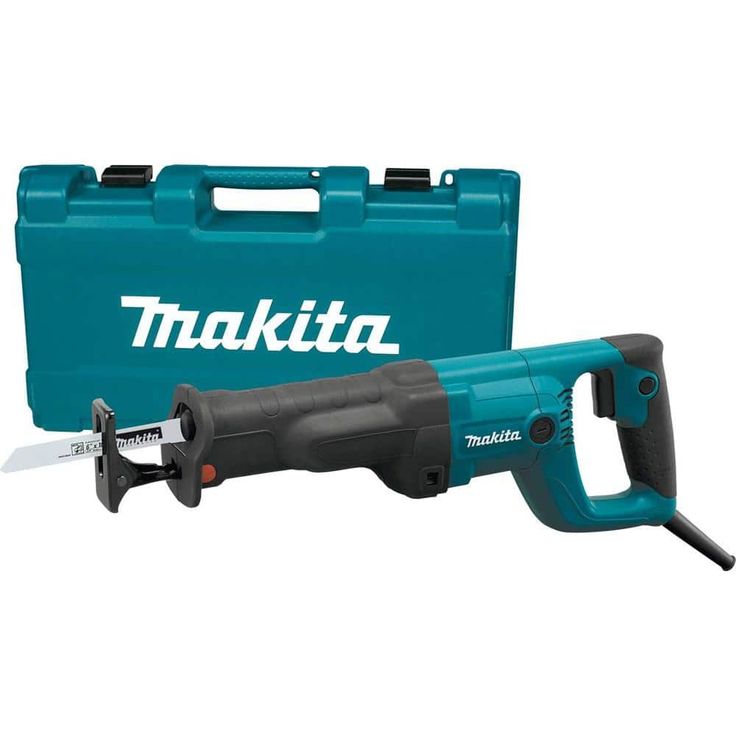 11 Amp Corded Variable Speed Reciprocating Saw with Wood Cutting Blade, Metal Cutting Blade and Hard Case