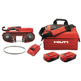 22-Volt SB 4-A22 Cordless Band Saw Kit Includes 3-Pack of 14 TPI / 18 TPI Teeth Blades, Battery, Charger and Tool Bag - Super Arbor