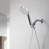 Kiri 1-Spray 6 in. Single Wall Mount Handheld Shower Head in Chrome - Super Arbor