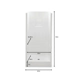 Varia 32 in. x 32 in. x 72.8 in. 2-Piece Shower Stall with Center Drain in White - Super Arbor
