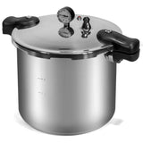 22 qt. Aluminum Pressure Cooker With Built-in Pressure Dial Gauge