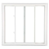 RELIABILT 150 Series New Construction 35-1/2-in x 47-1/2-in x 3-1/4-in Jamb White Vinyl Dual-pane Single Hung Window Half Screen Included