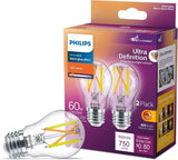 Philips 60-Watt Equivalent A15 Dimmable LED Light Bulb Soft White (2-Pack)