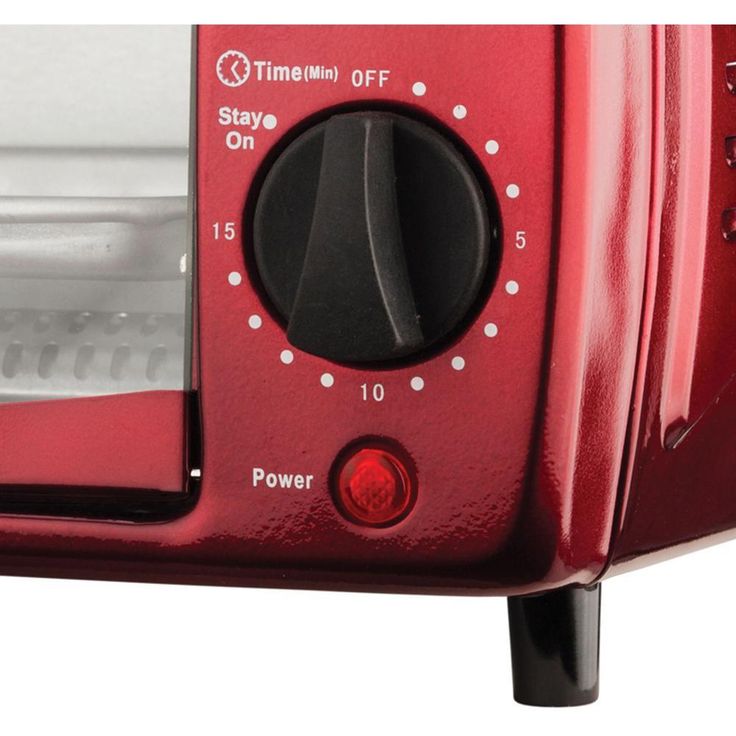 4-Slice Red Toaster Oven