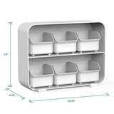 Clutch 6-Drawer 90-Bag White Tea Bag Holder