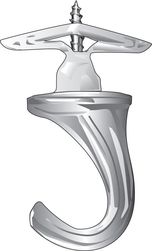 Hillman Brass Small Versa Hook, 75 lb Capacity, 2-Pack