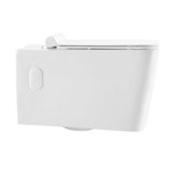 0.8/1.28 GPF Concorde Wall Hung Square Dual Flush Elongated Toilet Bowl in White