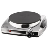 1000W Single Burner 10 in. Silver Electric Hot Plate