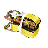 2 in. x 27 ft. Heavy-Duty Ratchet Tie-Down Trailer Strap (10,000 lbs.) - Super Arbor