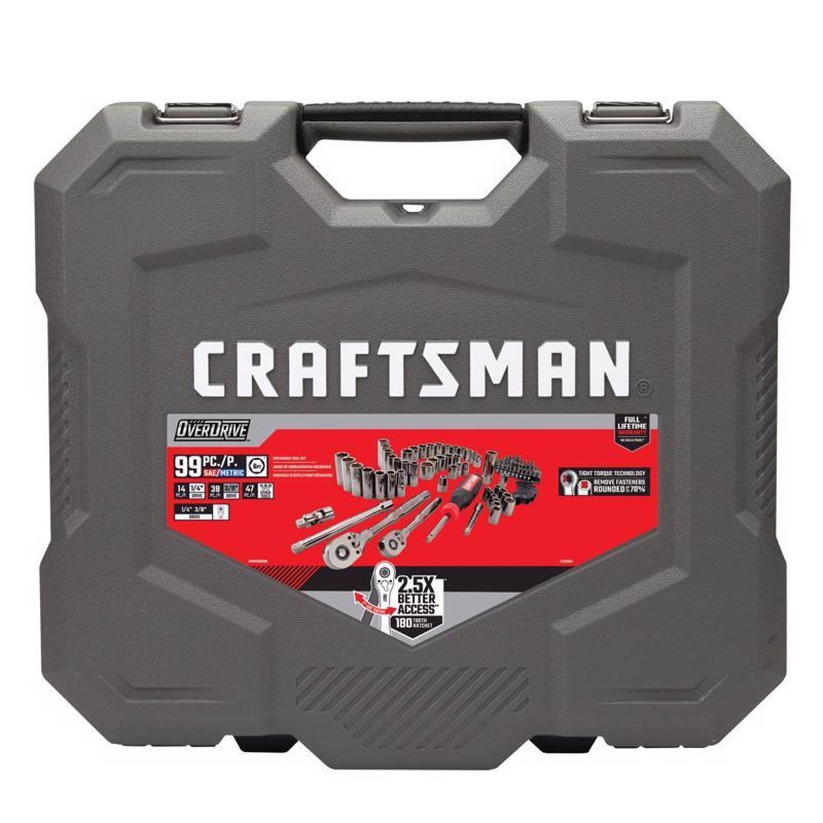 Craftsman OVERDRIVE 99 pc Metric/SAE Mechanic's Tool Set