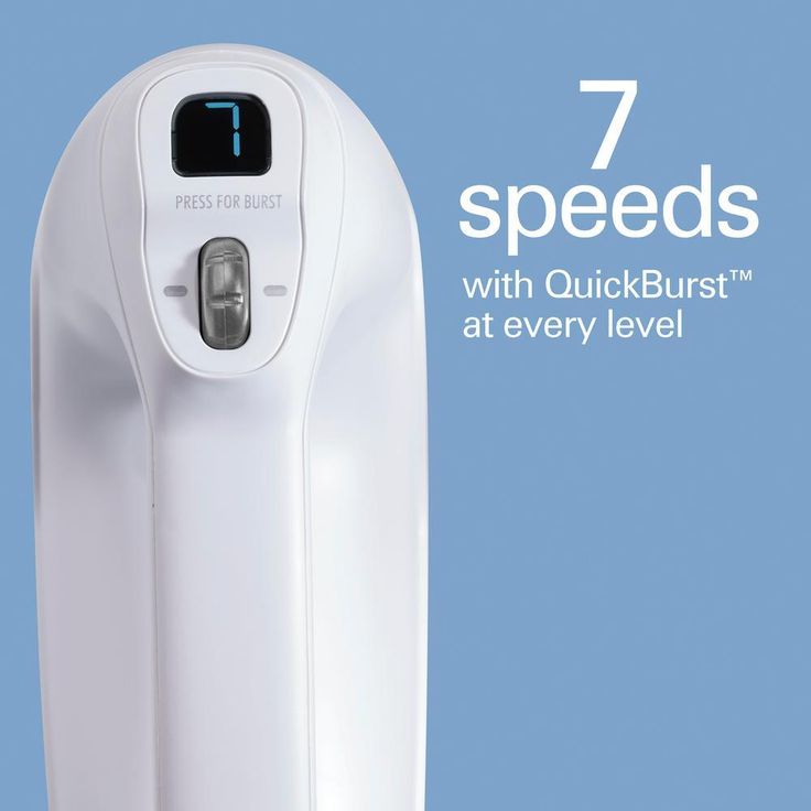 Professional White 7-Speed Hand Mixer