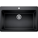 Glacier Bay Drop-in/Undermount Granite Composite 33 in. Single Bowl Kitchen Sink in White - Super Arbor