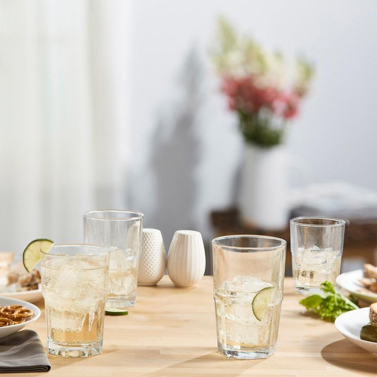 Stonehenge 30-Piece Clear Glass Set