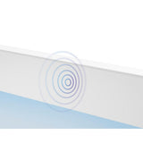 Underscore 5 ft. Acrylic Rectangular Drop-in Non-Whirlpool Bathtub in White with Wireless Music Kit - Super Arbor