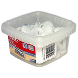 3/4 in. White Base Nail-On Glides (80-Pack) - Super Arbor