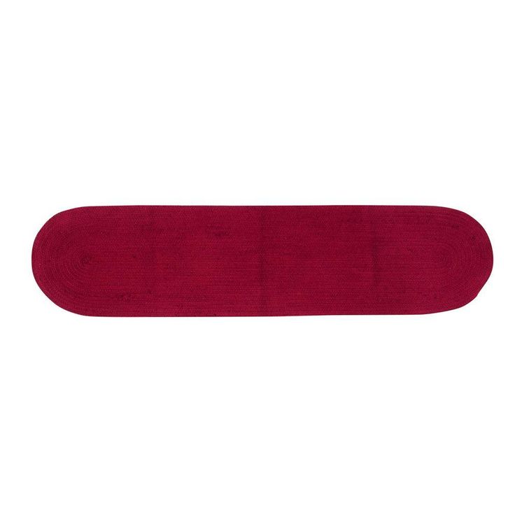 Cotton Solid Braided Red Cotton Table Runner